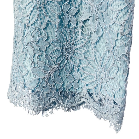 NBD x Naven Lilia Lace Mini Dress NWT Womens XS Ice Blue Feminine Cut Out Corset - Picture 5 of 14